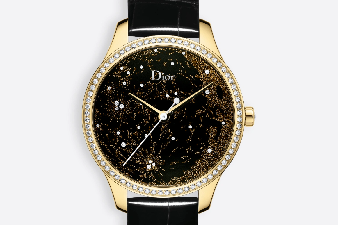 Dior,Other 36mm,36mm,Yellow Gold,Black,Automatic,Sapphire,Crystal Glass,Round,CD153552A001 0000