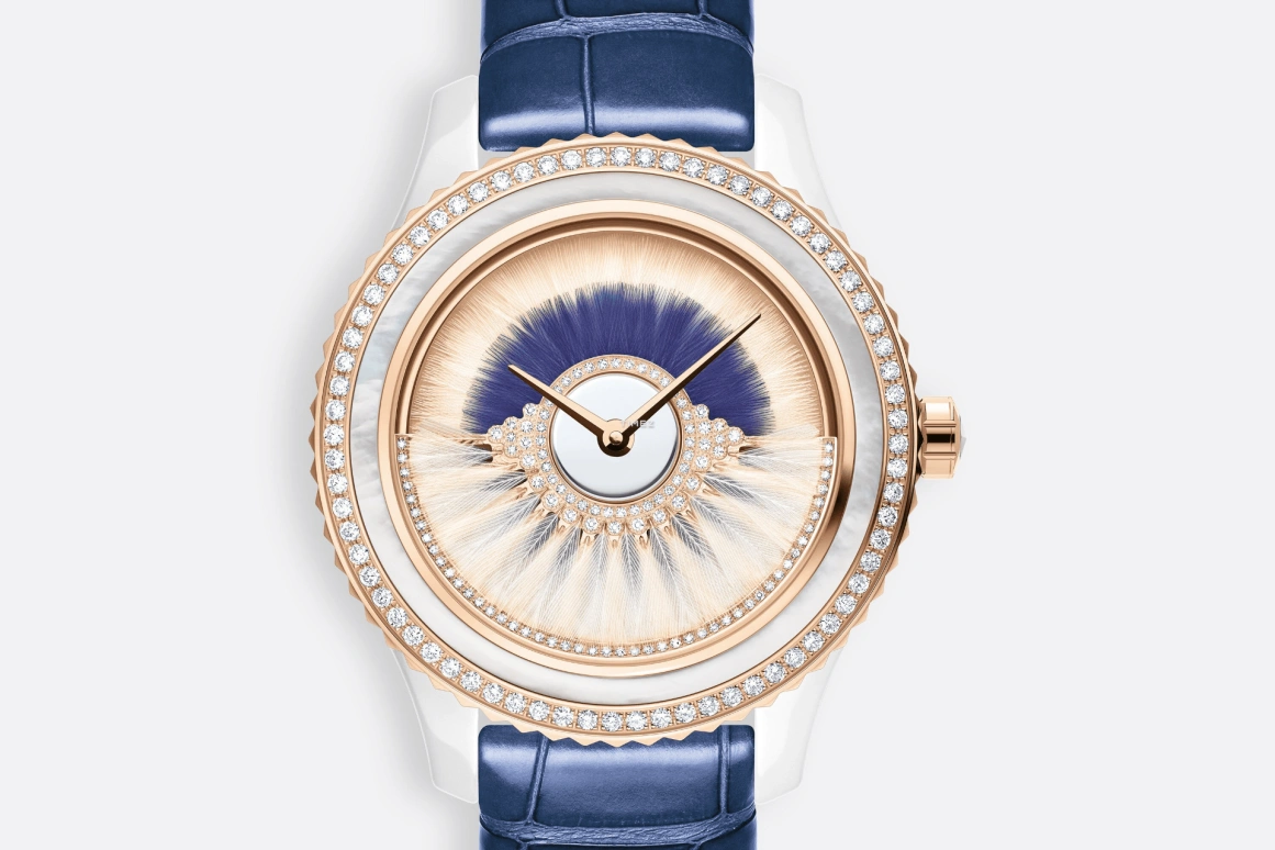 Dior,Dior Grand Bal 38mm,38mm,Rose Gold,Ceramic,White,Blue,Automatic,Sapphire,Round,CD124BH5A001 0000