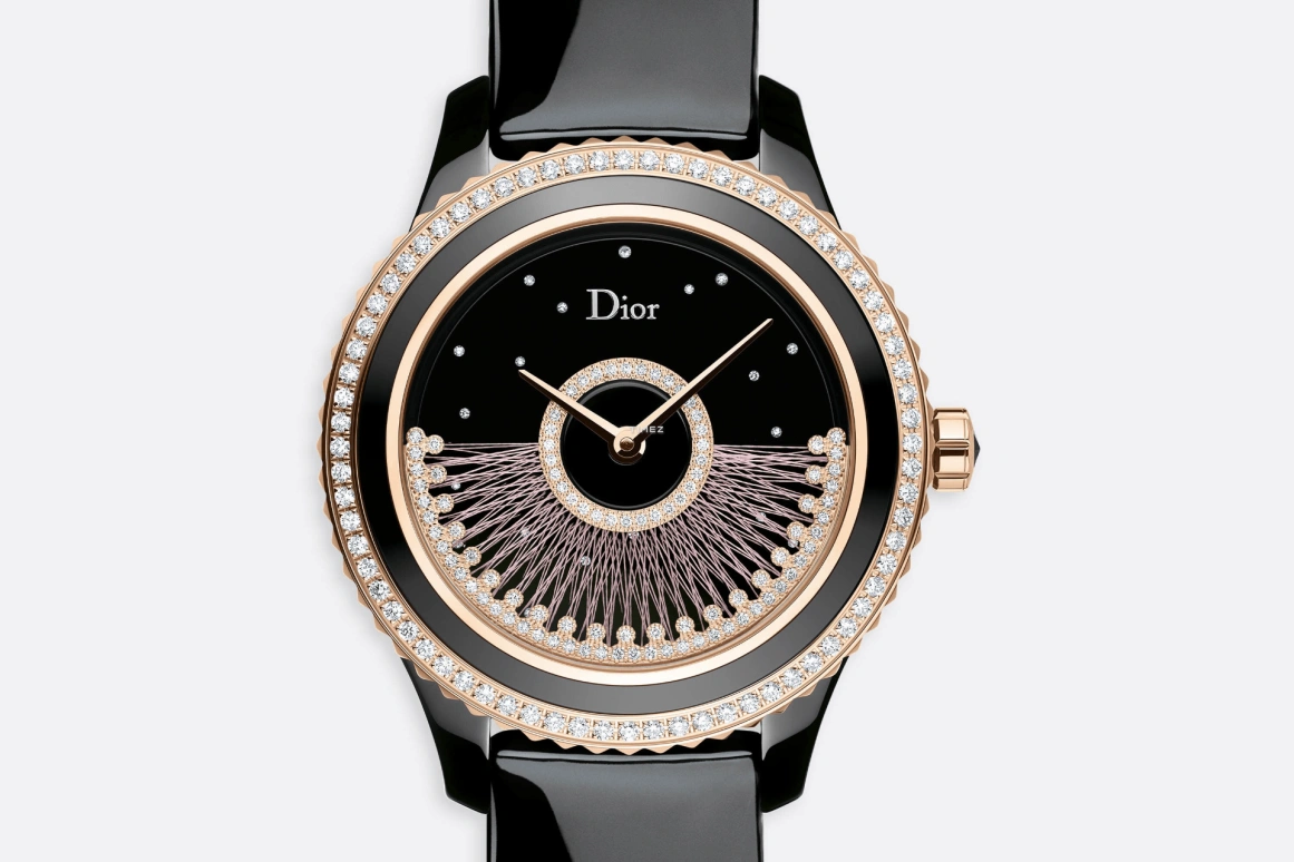 Dior,Dior Grand Bal 38mm,38mm,Rose Gold,Ceramic,Black,Automatic,Sapphire,Crystal Glass,Round,CD124BH4A001 0000