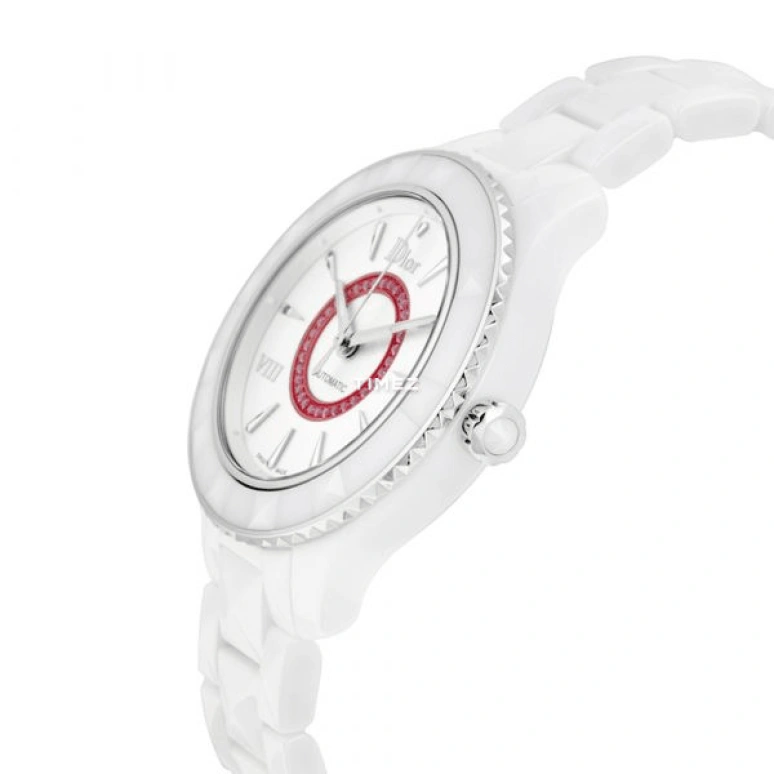 Dior,Other 38mm,38mm,Stainless Steel,Ceramic,White,Automatic,Sapphire,Crystal Glass,Round,CD1245E8C001 0000
