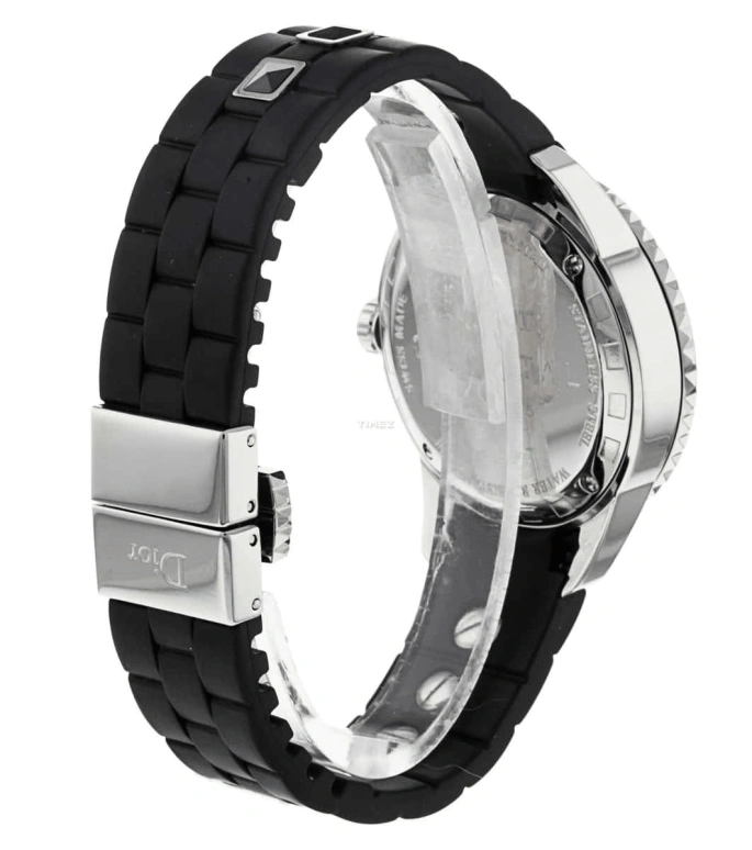 Dior,Other 33mm,33mm,Stainless Steel,Black,Quartz,Day,Sapphire,Crystal Glass,CD113115R001
