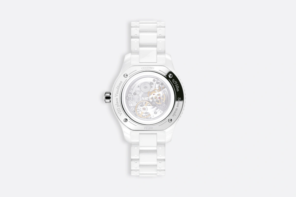 Dior,Dior Grand Bal 33mm,33mm,Stainless Steel,Ceramic,Silver White,Automatic,Sapphire,Round,CD123BE1C001 0000