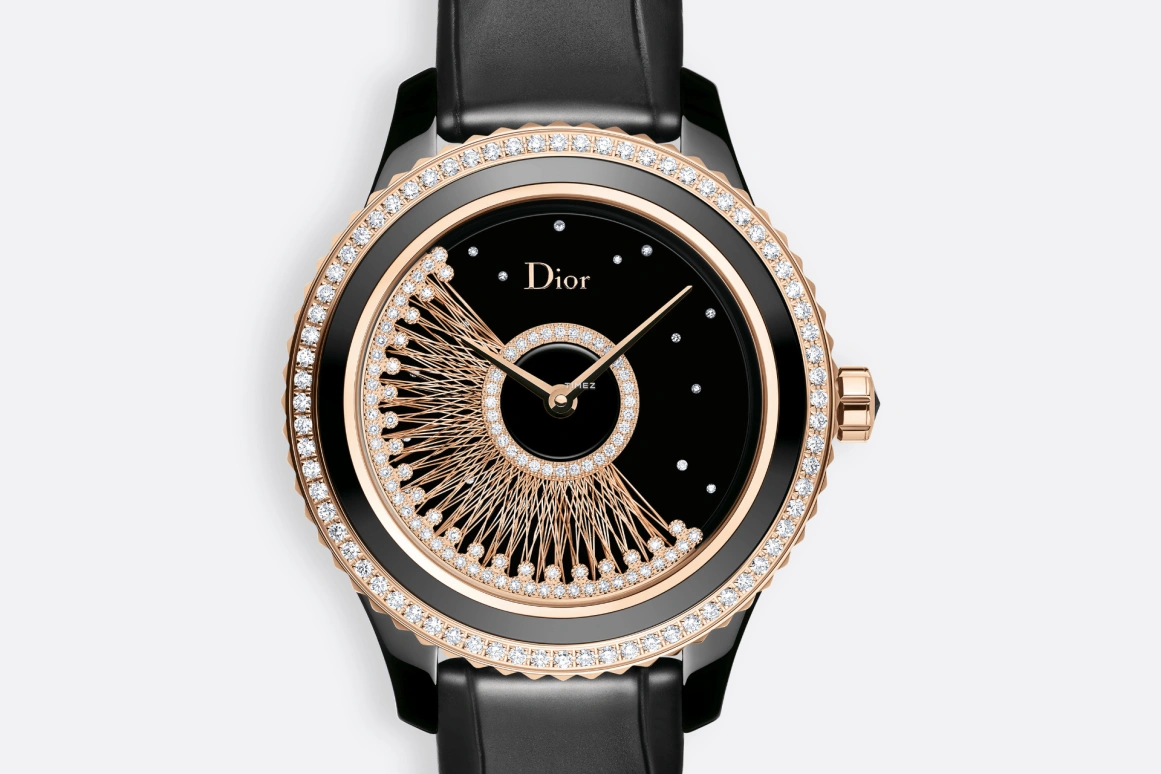 Dior,Dior Grand Bal 38mm,38mm,Rose Gold,Ceramic,Black,Automatic,Sapphire,Round,CD124BH6A001 0000