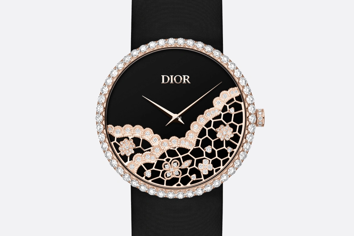 Dior,Other 38mm,38mm,Rose Gold,Black,Quartz,Sapphire,Round,CD04317X1312