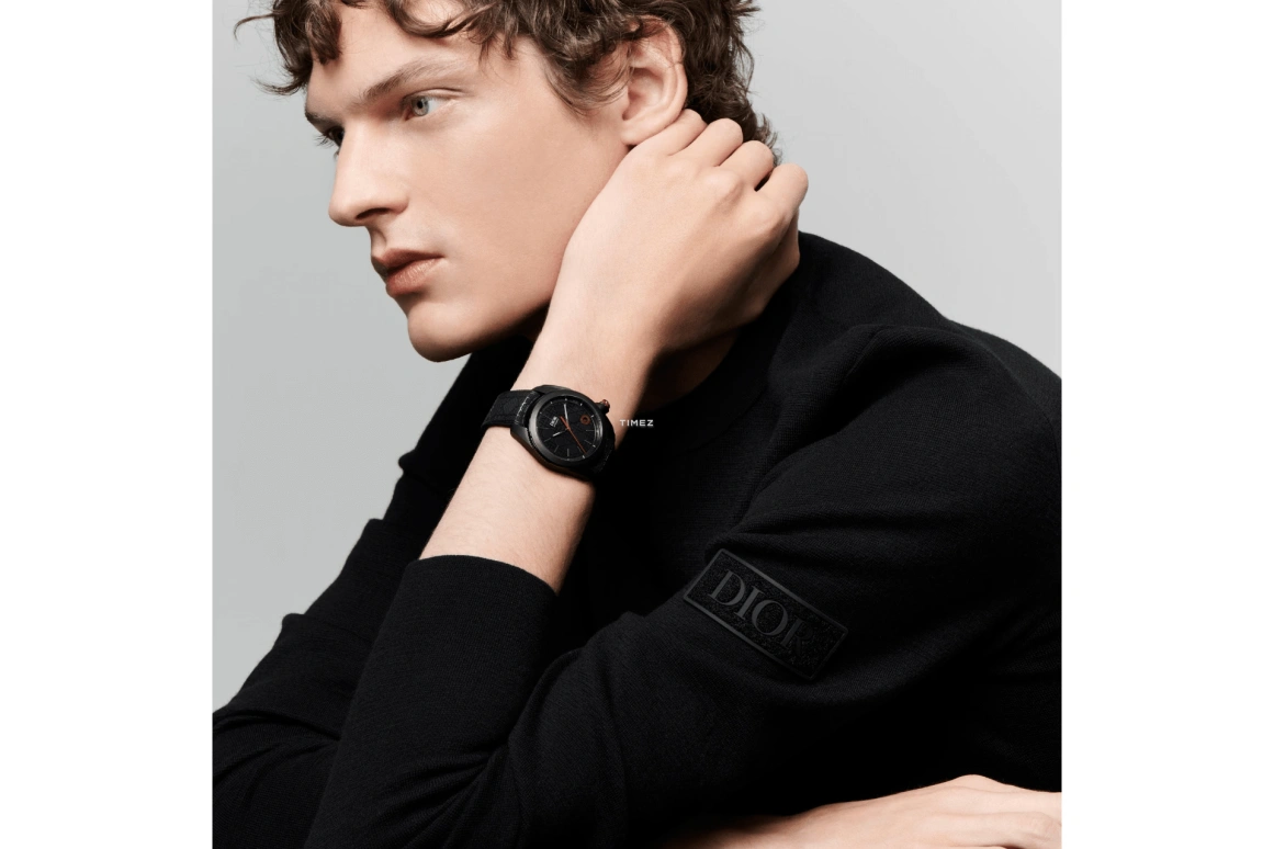Dior,Chiffre Rouge 38mm,38mm,Stainless Steel,Black,Automatic,Day,Sapphire,Crystal Glass,CD08351X1342 0000