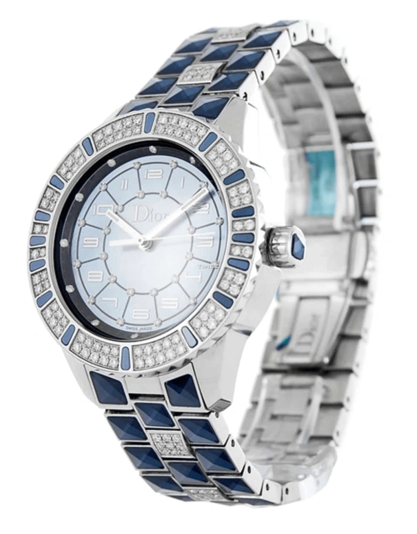 Dior,Other 38mm,38mm,Stainless Steel,Blue,Automatic,Sapphire,Crystal Glass,Round,CD114510M001