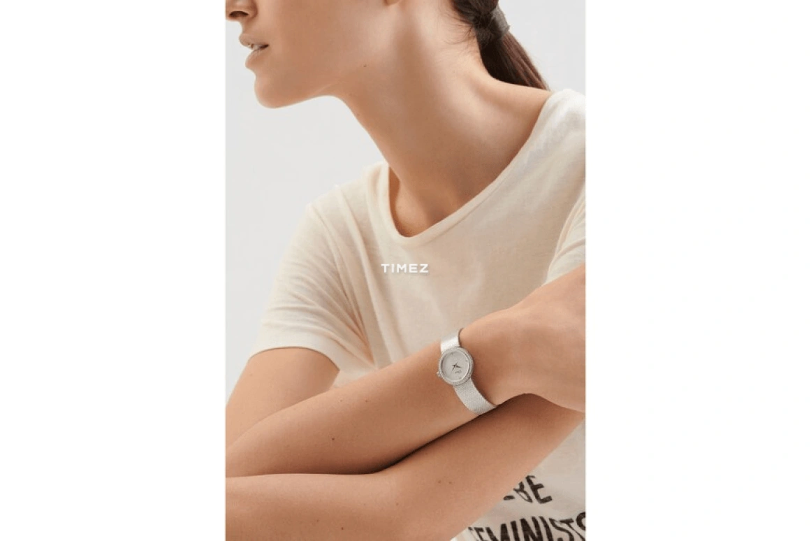 Dior,La D de Dior 25mm,25mm,Stainless Steel,White,Quartz,Sapphire,Silver,CD047111M001 0000