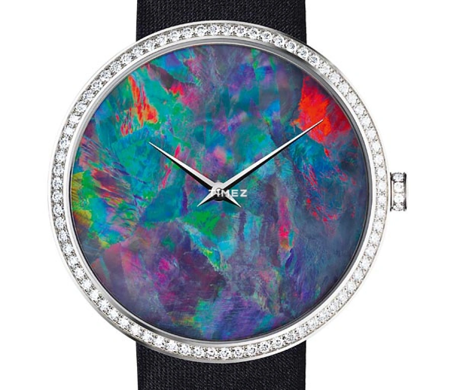 Dior,Other 38mm,38mm,White Gold,Multi-Color,Handwound,Sapphire,Crystal Glass,Round,CD043960A001
