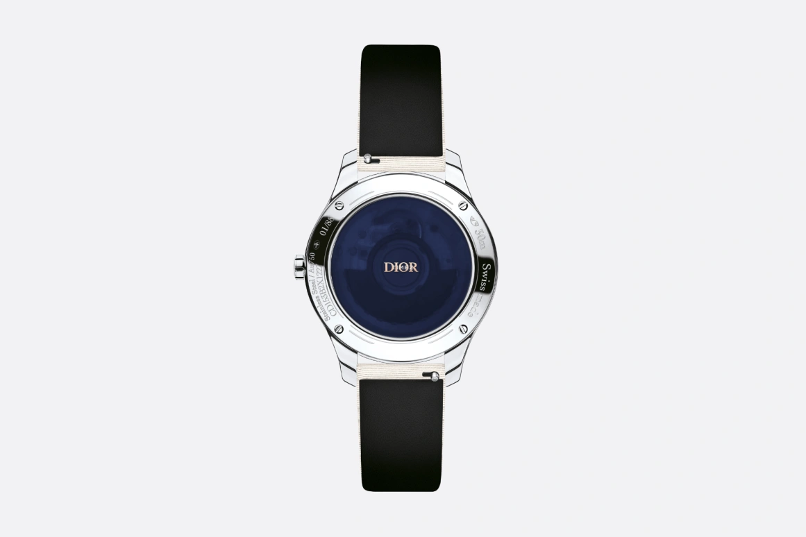 Dior,Dior Grand Soir 36mm,36mm,Stainless Steel,Blue,Black,Automatic,Sapphire,Crystal Glass,Round,CD13352X1227