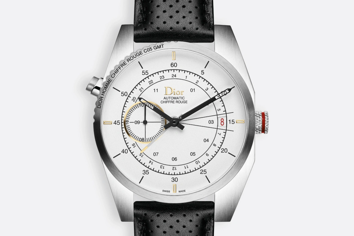 Dior,Other 38mm,38mm,Stainless Steel,Silver White,Automatic,Day,Dule Time,CD084C13A001 0000