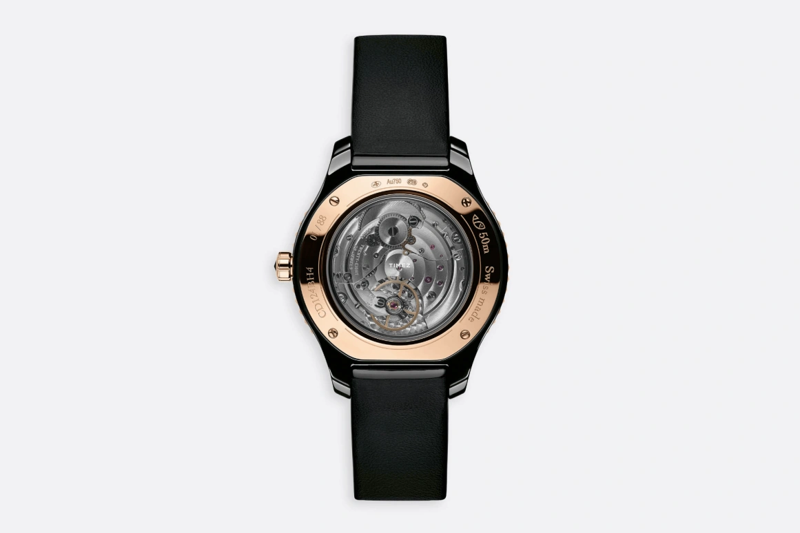 Dior,Dior Grand Bal 38mm,38mm,Rose Gold,Ceramic,Black,Automatic,Sapphire,Crystal Glass,Round,CD124BH4A001 0000