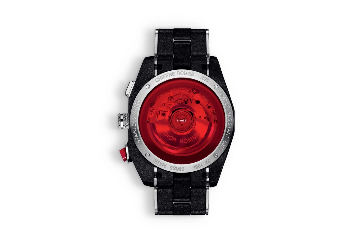 Dior,Other 41mm,41mm,Stainless Steel,Rubber,Black,Automatic,Chronograph,Day,CD084841R001 0000