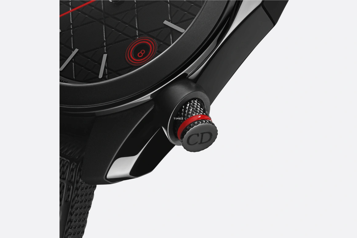 Dior,Chiffre Rouge 38mm,38mm,Stainless Steel,Black,Automatic,Day,Sapphire,Crystal Glass,CD08351X1342 0000