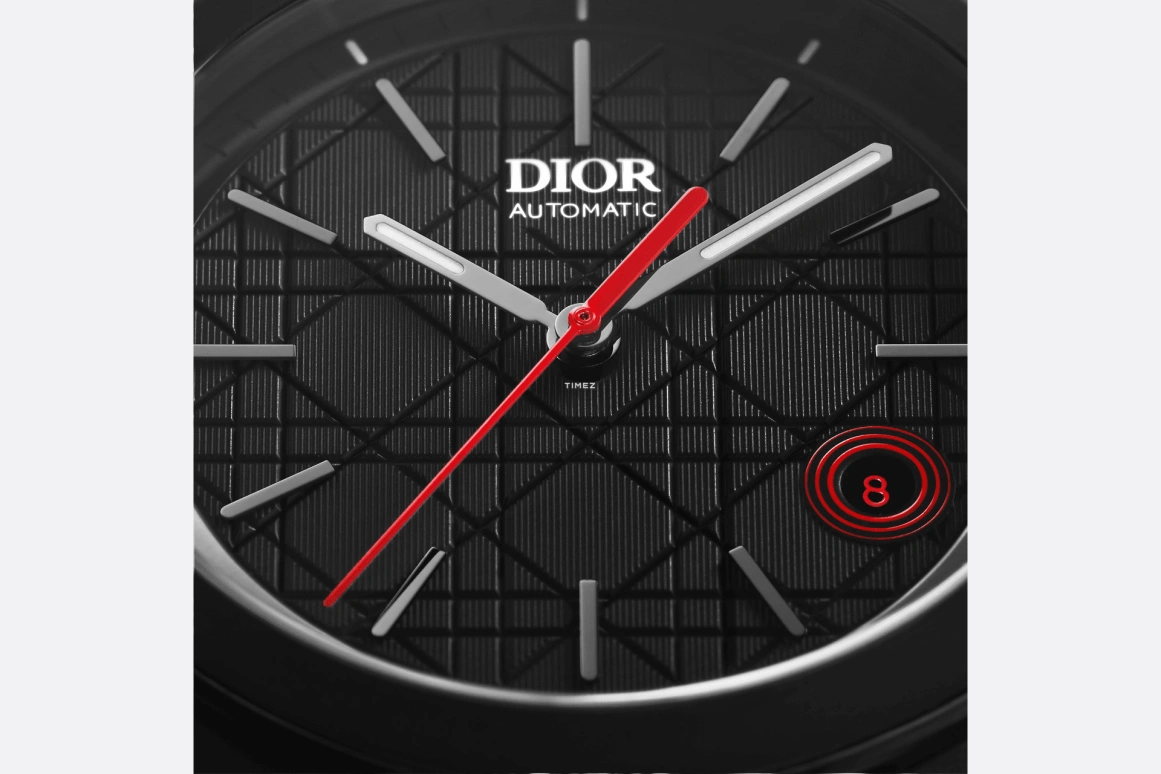 Dior,Chiffre Rouge 38mm,38mm,Stainless Steel,Black,Automatic,Day,Sapphire,Crystal Glass,CD08351X1342 0000