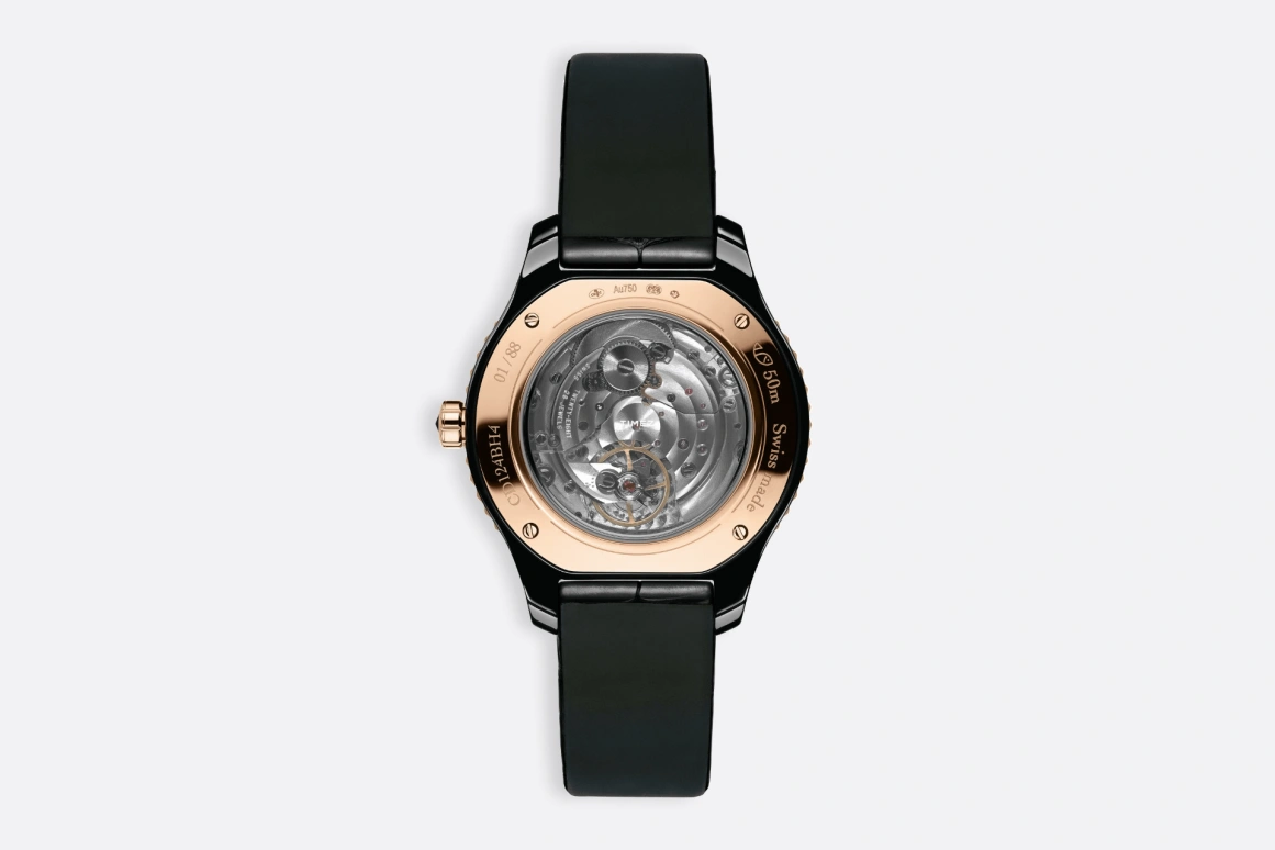 Dior,Dior Grand Bal 38mm,38mm,Rose Gold,Ceramic,Multi-Color,Black,Automatic,Sapphire,Round,CD124BH4A004 0000
