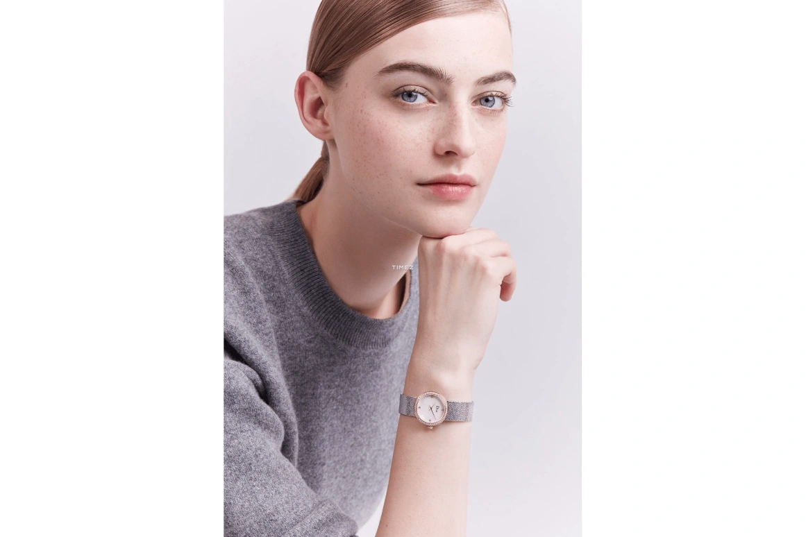 Dior,La D de Dior 25mm,25mm,Stainless Steel,White,Quartz,Sapphire,Crystal Glass,Round,CD047121M001