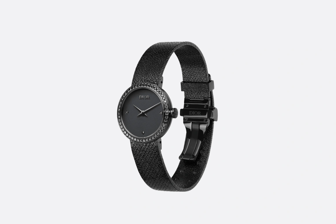 Dior,La D de Dior 34mm,34mm,Stainless Steel,Black,Quartz,Sapphire,Crystal Glass,Round,CD04311X1207