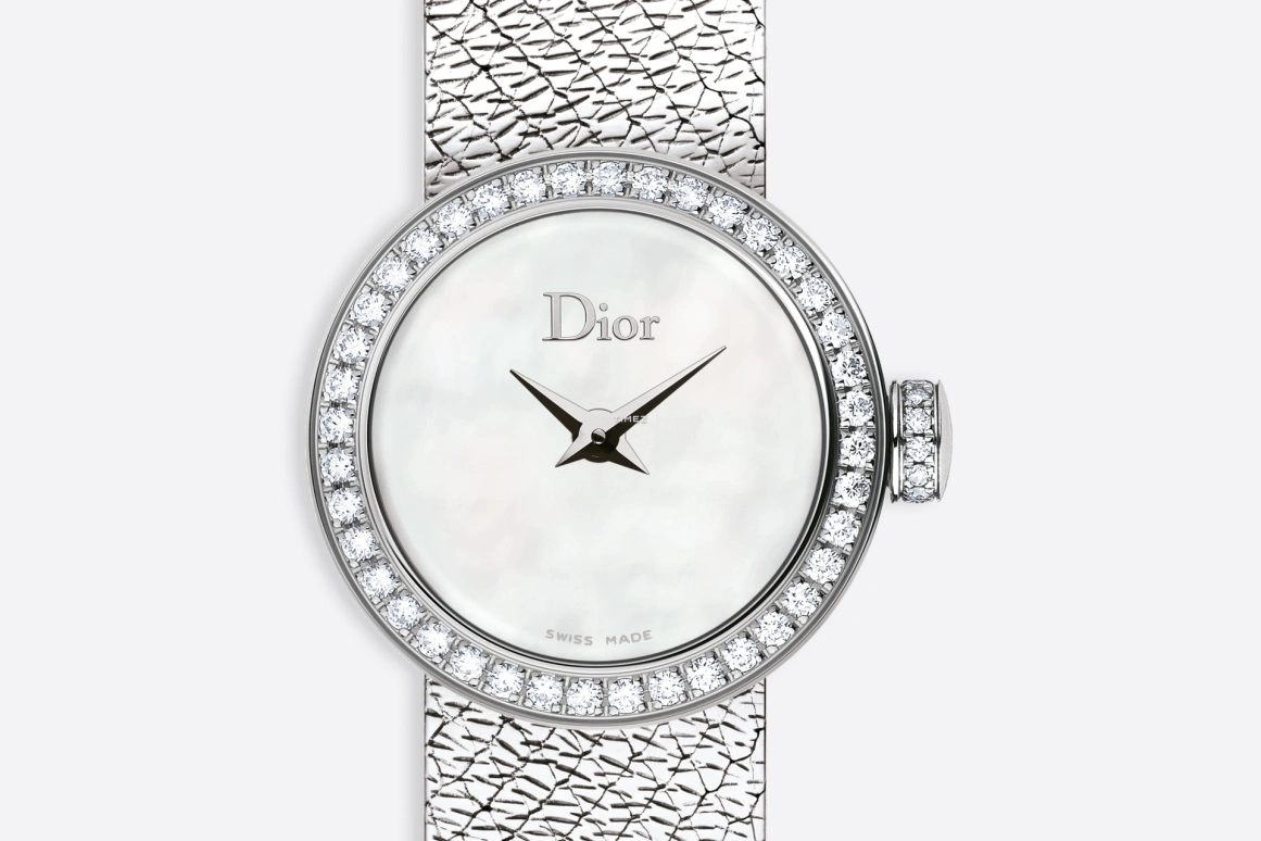 Dior,La D de Dior 19mm,19mm,Stainless Steel,White,Quartz,Sapphire,Round,CD040110M001