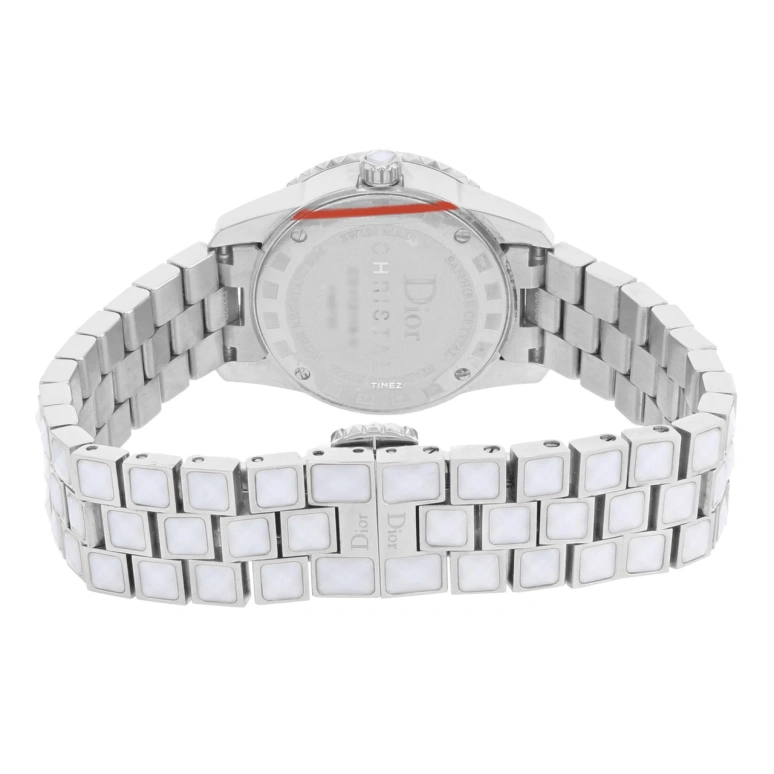 Dior,Other 28mm,28mm,Stainless Steel,Silver White,Quartz,Sapphire,Crystal Glass,Round,CD112118M003