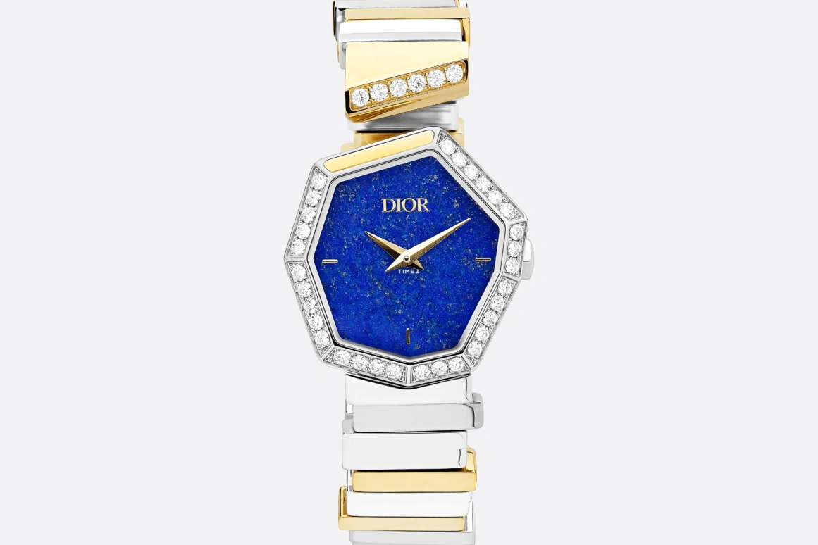 Dior,GEM DIOR 27x25mm,27x25mm,Stainless Steel,Blue,Quartz,Sapphire,Crystal Glass,Other,CD18112X1001