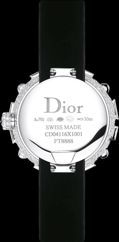 Dior,High Timepieces 27mm,27mm,White Gold,Silver,Quartz,Sapphire,Crystal Glass,Round,CD04116X1001