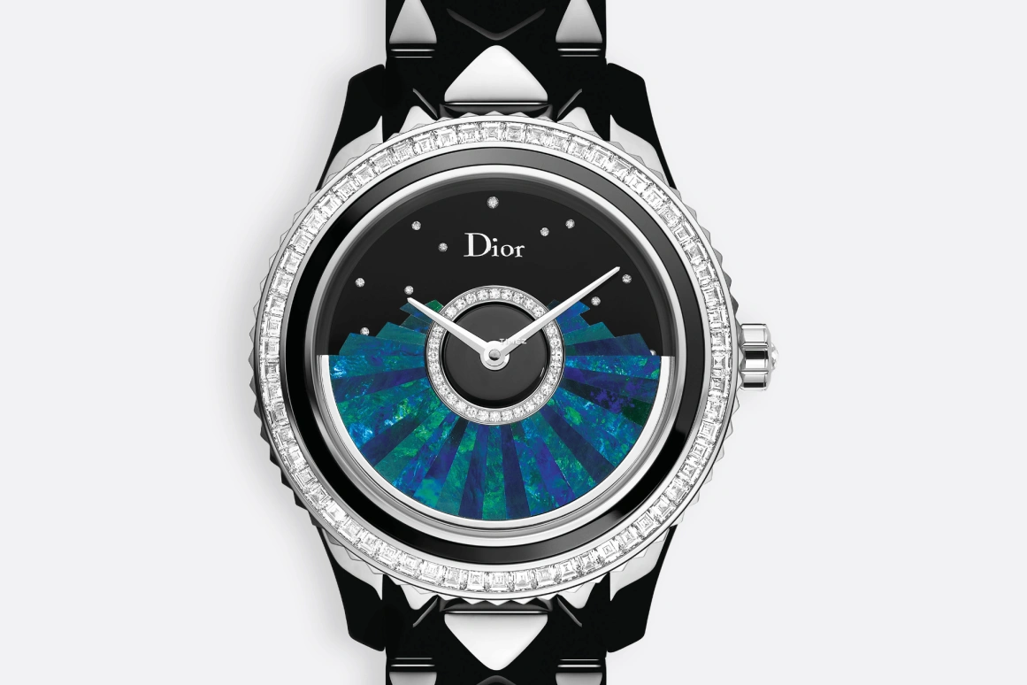 Dior,Dior Grand Bal 38mm,38mm,White Gold,Ceramic,Black,Automatic,Sapphire,Round,CD124BF1C001 0000