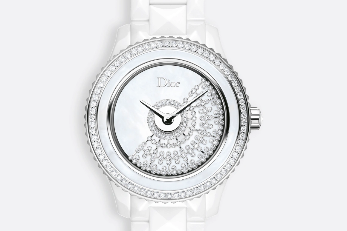 Dior,Dior Grand Bal 33mm,33mm,Stainless Steel,Ceramic,Silver White,Automatic,Sapphire,Round,CD123BE1C001 0000
