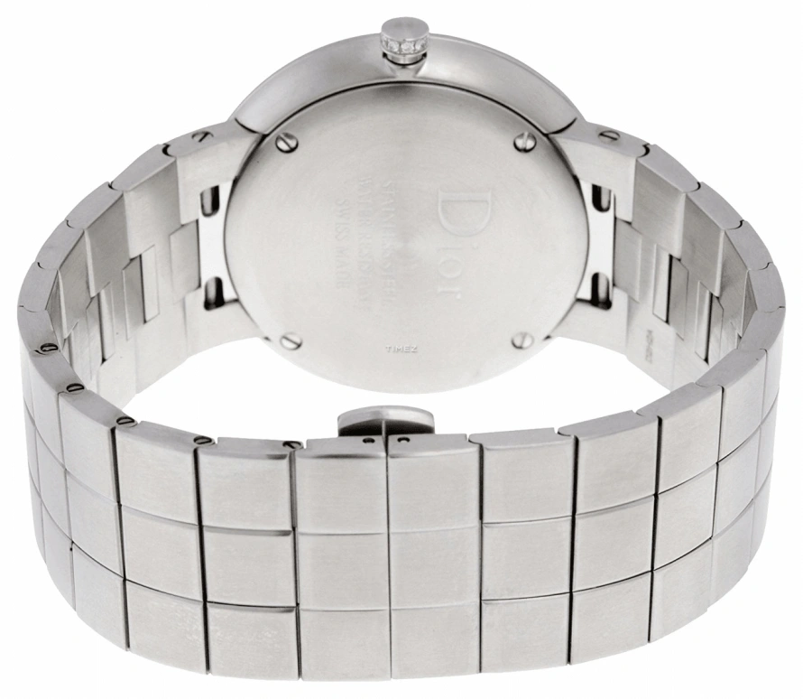 Dior,Other 38mm,38mm,Stainless Steel,White,Quartz,Sapphire,Crystal Glass,Round,CD043113M001
