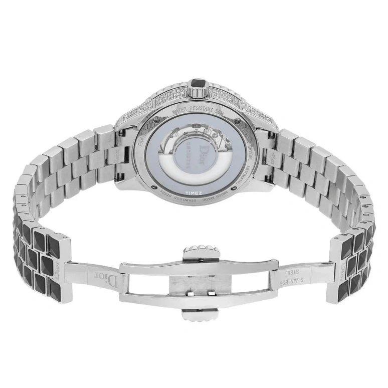 Dior,Other 33mm,33mm,Stainless Steel,Black,Automatic,Day,Sapphire,Crystal Glass,CD113513M001