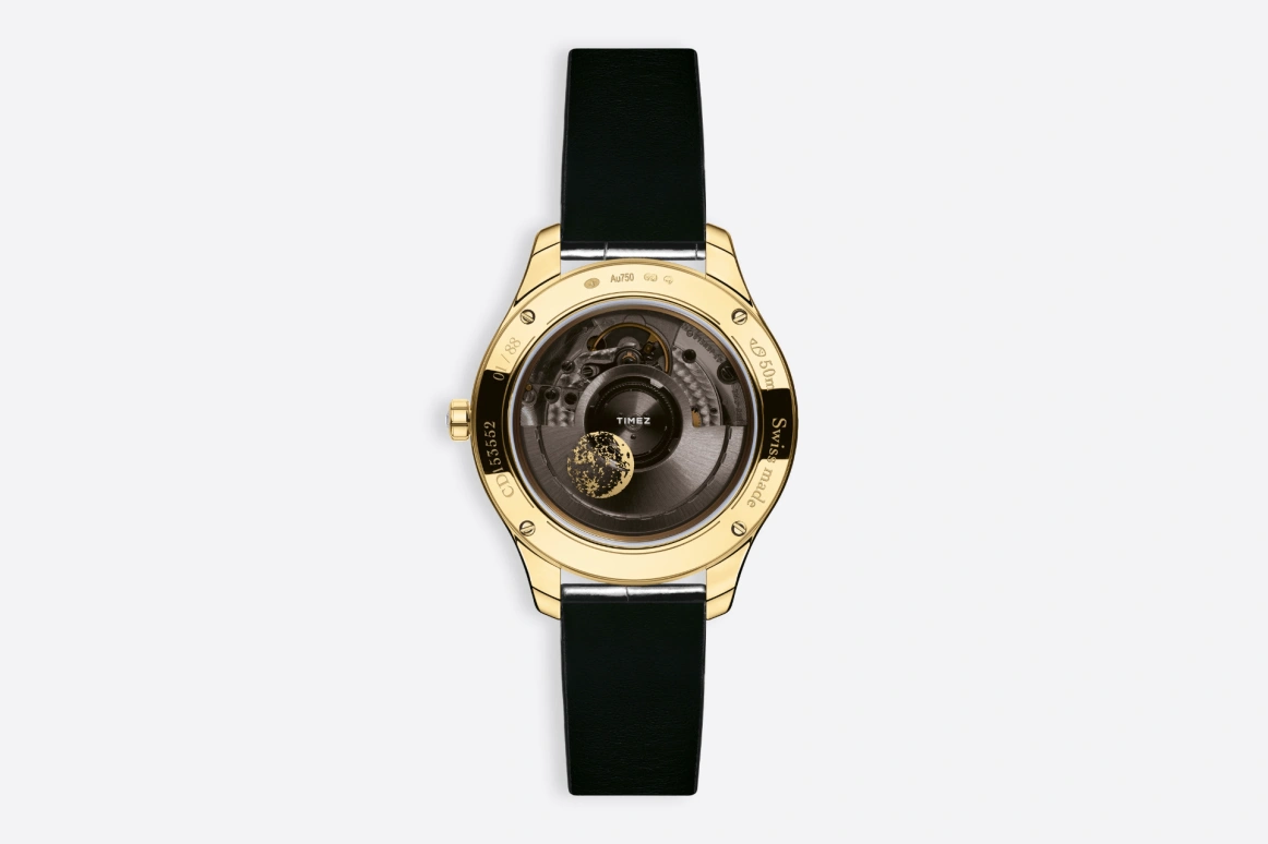 Dior,Other 36mm,36mm,Yellow Gold,Black,Automatic,Sapphire,Crystal Glass,Round,CD153552A001 0000