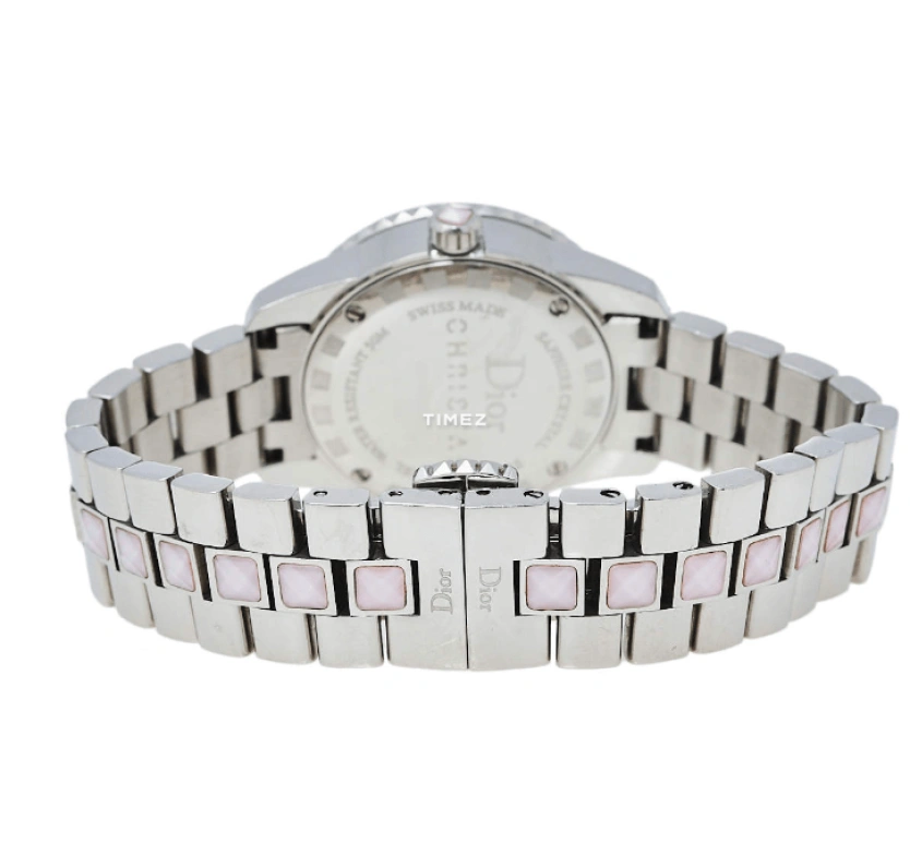 Dior,Other 28mm,28mm,Stainless Steel,White,Quartz,Sapphire,Crystal Glass,Round,CD112111M001
