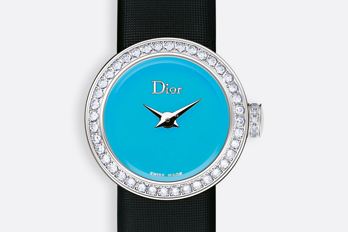Dior,La mini D de Dior 19mm,19mm,White Gold,Blue,Quartz,Sapphire,Round,CD040160A004 0000