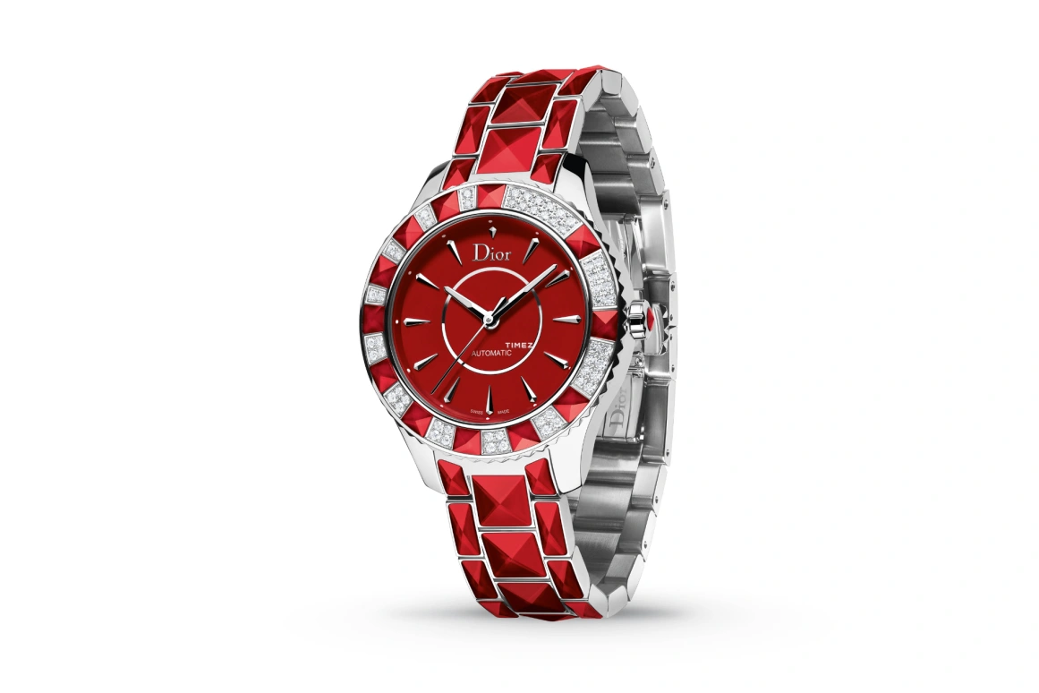 Dior,Other 38mm,38mm,Stainless Steel,Red,Automatic,Sapphire,Round,CD144514M001 0000
