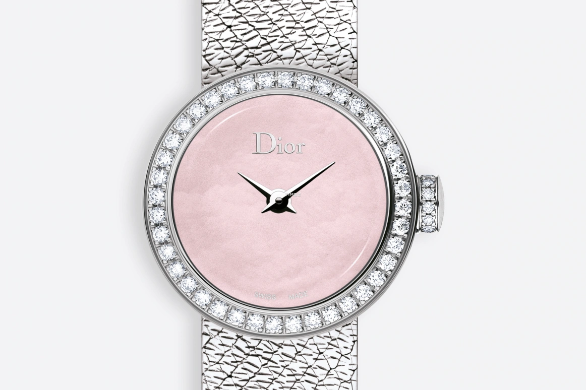 Dior,La D de Dior 19mm,19mm,Stainless Steel,Pink,Quartz,Sapphire,Round,CD040110M003 0000