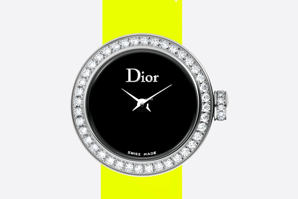 Dior,La mini D de Dior 19mm,19mm,Stainless Steel,Black,Quartz,Sapphire,Crystal Glass,Round,CD040110A008 0000