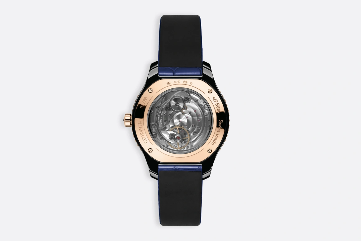 Dior,Dior Grand Bal 38mm,38mm,Rose Gold,Ceramic,Multi-Color,Automatic,Sapphire,Round,CD124BH4A006 0000