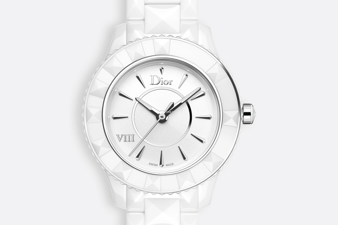 Dior,Other 33mm,33mm,Stainless Steel,Ceramic,White,Quartz,Sapphire,Round,CD1231E2C001 0000