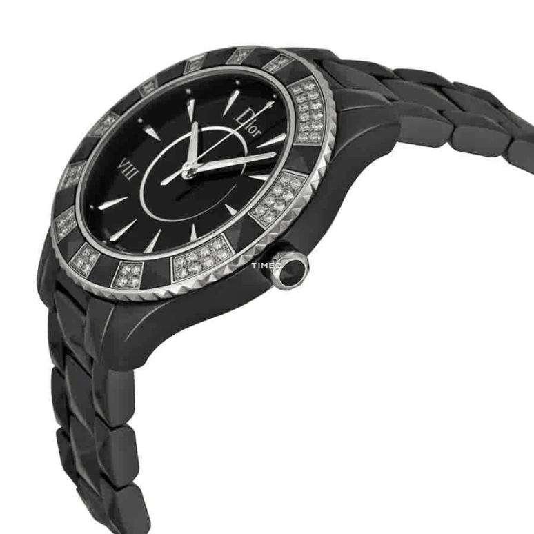 Dior,Other 38mm,38mm,Ceramic,Black,Quartz,Sapphire,Crystal Glass,Round,CD1241E0C001