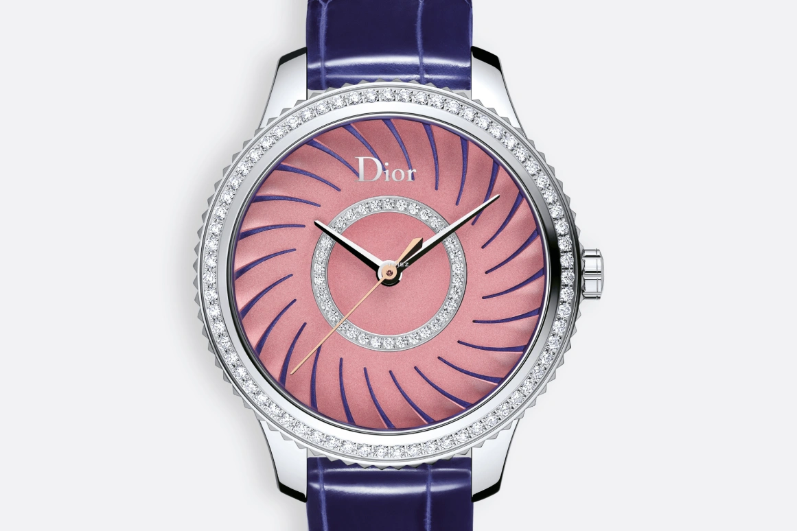 Dior,Other 32mm,32mm,Stainless Steel,Stainless Steel,Pink Red,Quartz,Sapphire,Round,CD152113A001 0000