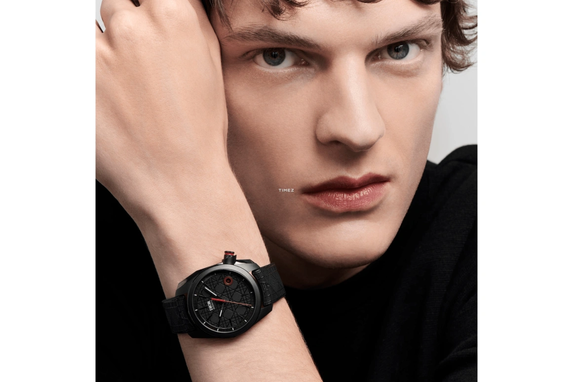 Dior,Chiffre Rouge 38mm,38mm,Stainless Steel,Black,Automatic,Day,Sapphire,Crystal Glass,CD08351X1342 0000