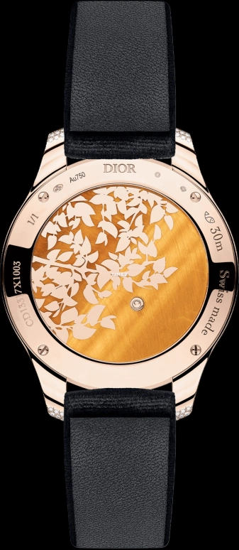 Dior,High Timepieces 36mm,36mm,Rose Gold,Black,Quartz,Sapphire,Crystal Glass,Round,CD13317X1003