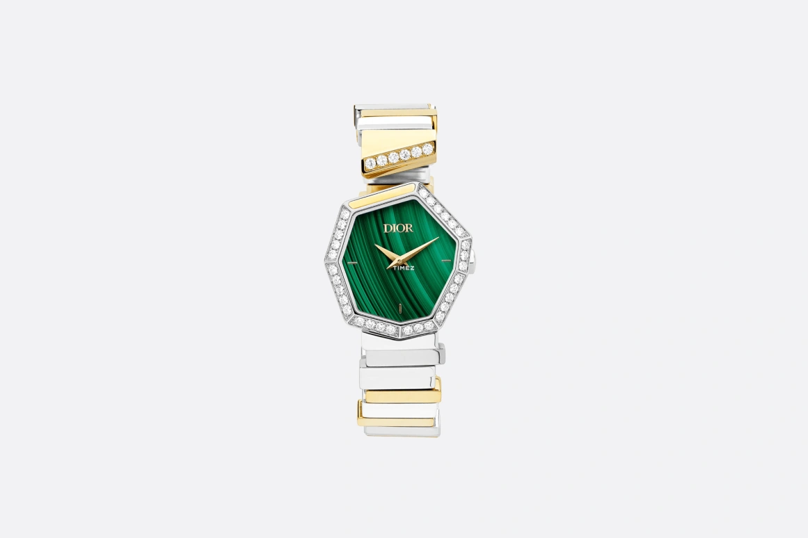 Dior,GEM DIOR 27mm,27mm,Stainless Steel,Green,Quartz,Sapphire,Crystal Glass,Other,CD18112X1184