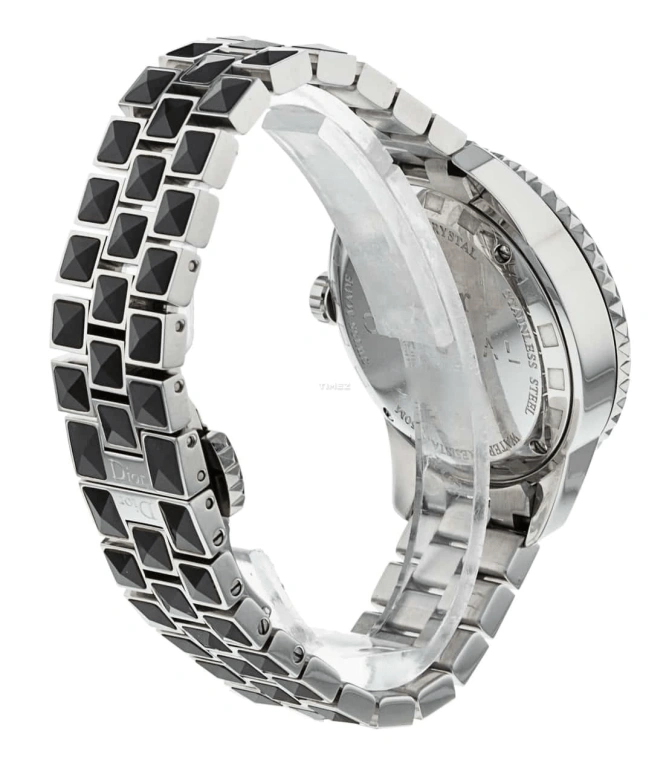 Dior,Other 33mm,33mm,Stainless Steel,Black,Quartz,Day,Sapphire,Crystal Glass,CD113119M001