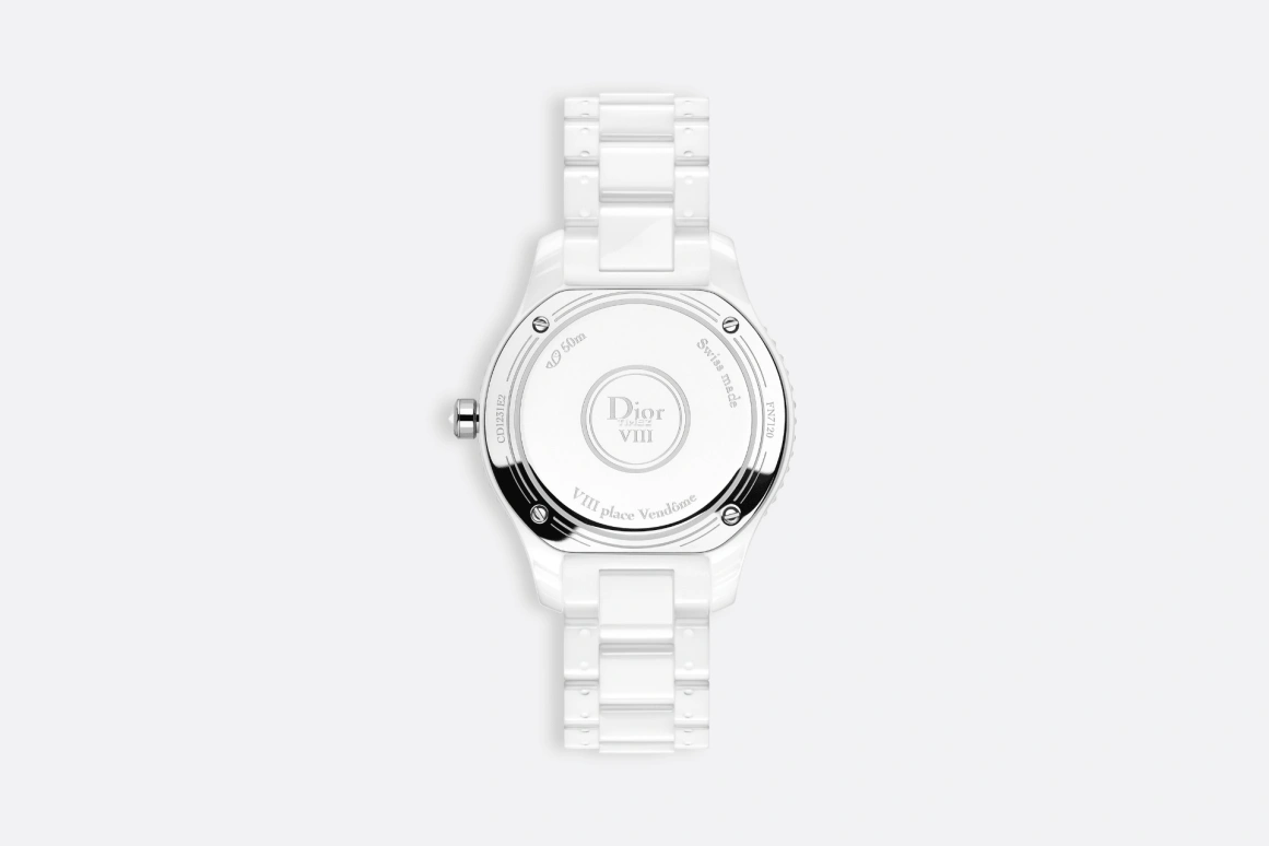 Dior,Other 33mm,33mm,Stainless Steel,Ceramic,White,Quartz,Sapphire,Round,CD1231E2C001 0000