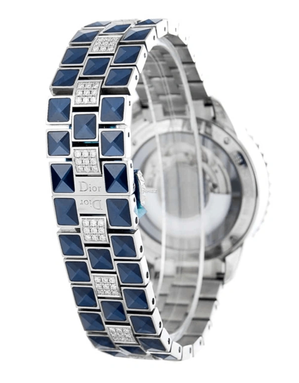 Dior,Other 38mm,38mm,Stainless Steel,Blue,Automatic,Sapphire,Crystal Glass,Round,CD114510M001