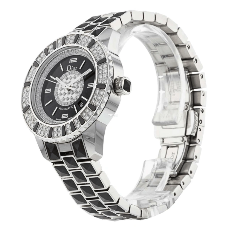 Dior,Other 33mm,33mm,Stainless Steel,Black,Automatic,Day,Sapphire,Crystal Glass,CD113511M001