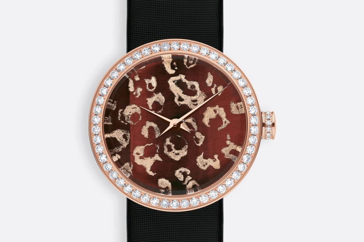 Dior,La D de Dior 25mm,25mm,Rose Gold,Coffee,Quartz,Sapphire,Round,CD047171A001 0000