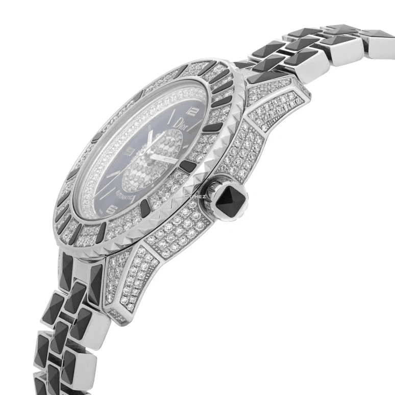 Dior,Other 33mm,33mm,Stainless Steel,Black,Automatic,Day,Sapphire,Crystal Glass,CD113513M001