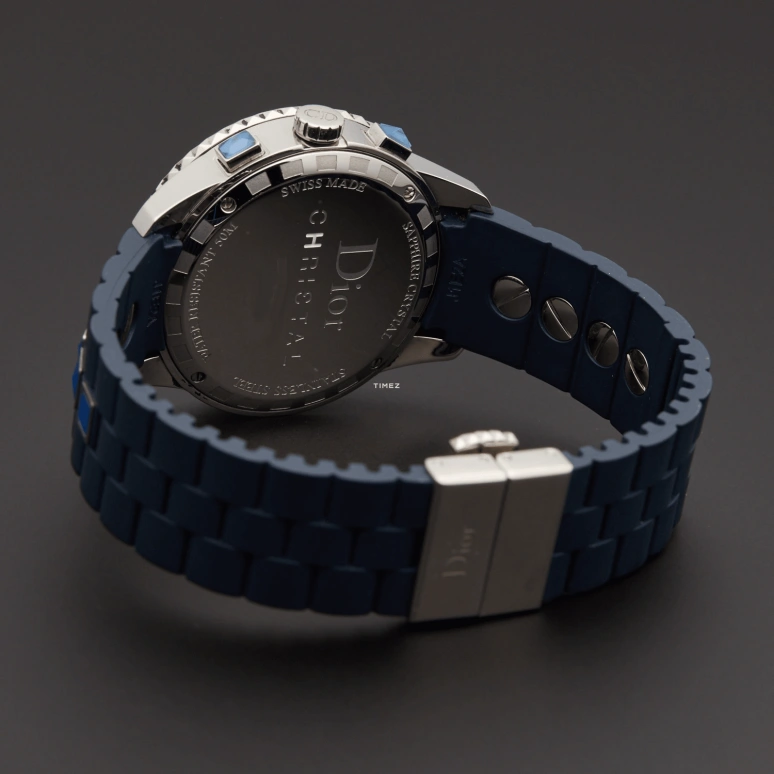 Dior,Other 38mm,38mm,Stainless Steel,Blue,Quartz,Chronograph,Day,CD11431IR001
