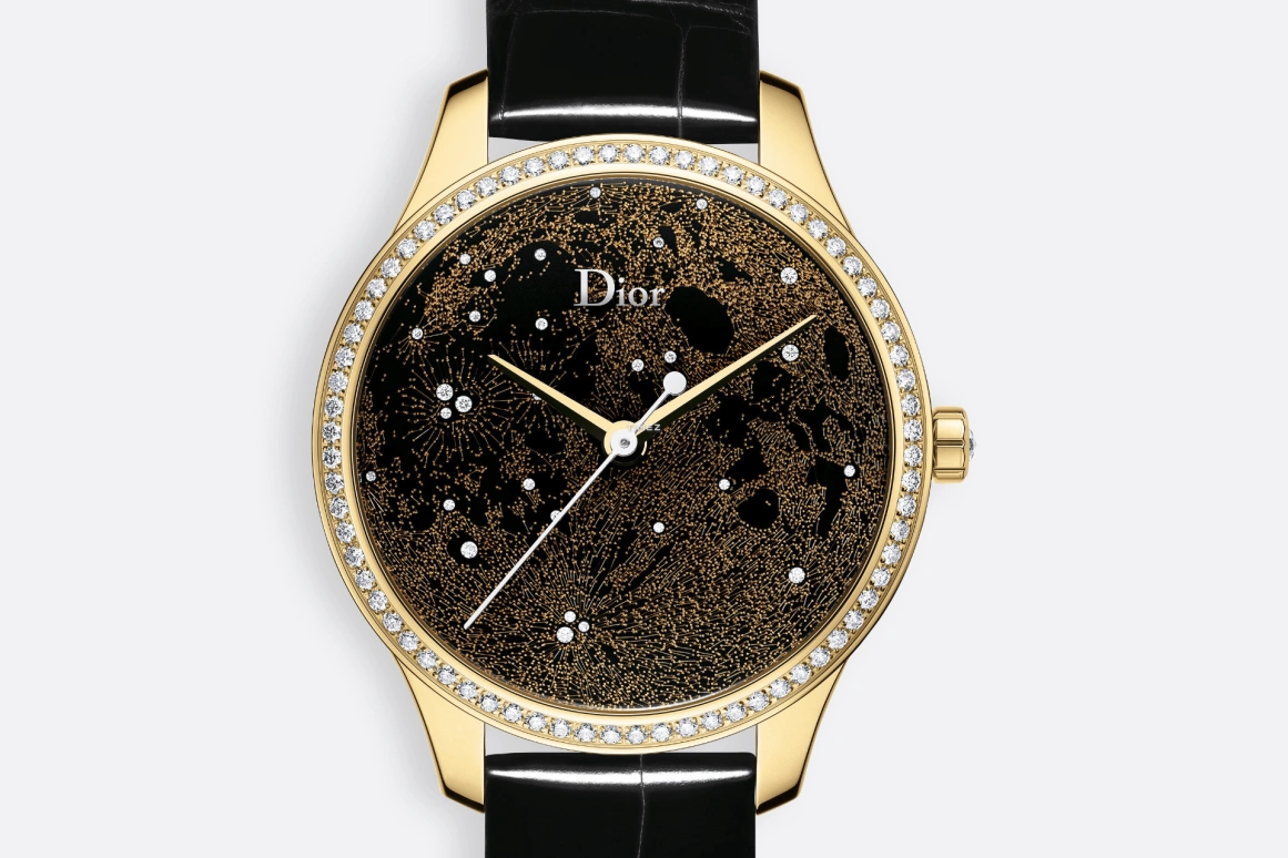 Dior,Other 36mm,36mm,Yellow Gold,Coffee,Automatic,Sapphire,Crystal Glass,Round,CD153550A001 0000